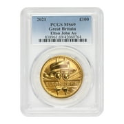 Royal British Mint Elton John Coin 2021 100 Pound Gold PCGS MS69 Great Britain