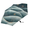 thumbnail image 5 of Nignt Snowy Hills Folding Umbrella UV50+ Waterproof Sun Protection Auto Open Close Compact Fiberglass Frame, 5 of 8