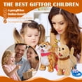 thumbnail image 5 of Interactive Robot Dog with Remote Control Leash Interactive Electronic Pet Plush Toy Puppy Licking Tongue for Gifts Birthday (D), 5 of 6