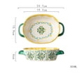 thumbnail image 2 of 800ML Lasagna Pan for Baking, Cake, Kitchen, Microwave, Dishwasher Safe Ceramic Baking Dishes, Bakeware with Handles, 2 of 6