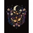 thumbnail image 2 of Camiseta de verano para mujer Manga Corta Women's Casual Butterfly & Moon Graphic Tee - Comfy Crew Neck Short Sleeve T-Shirt, Perfect for SummerFather's Day, Mother's Day, New Year, Spring Festival,, 2 of 7