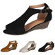thumbnail image 5 of WILLBEST Sandalias Flexibles De Verano Para Mujer, Zapatos Informales Con Punta Abierta, Cuñas, Cómodos, Suaves Y Transpirables, Con Hebilla Y Correa, 5 of 5