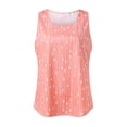 thumbnail image 4 of adviicd Workout Tank Tops Woman Women's Sleeveless Tank Top Fitting Scoop Neck Ribbed Knit Basic Cami Shirts Pink,M, 4 of 5
