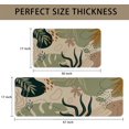 thumbnail image 2 of Mid Century Boho Kitchen Rugs and Mats Set of 2, Farmhouse Style Abstract Tropical Leaf Kitchen Mat for Floor, Non-Slip Washable Kitchen Sink Mats Decor Doormat(17x30Inch)+Runner Rug(17x47 Inch), 2 of 5