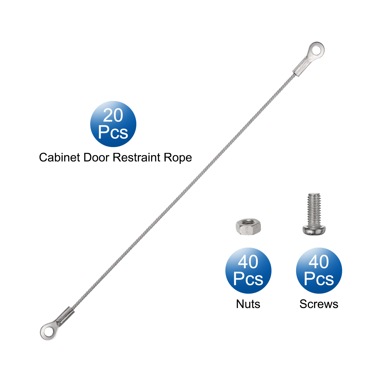 Unique Bargains Durable 304 Stainless Steel Cabinet Door Restraint Hinge Limiter 8"