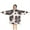 Beige And Black-1, variant on Beige and Brown Of Leopard Print Blanket Hoodies for Kids 6-13YR Oversize Wearable Blanket Hoodies for Boys Girls Teens
