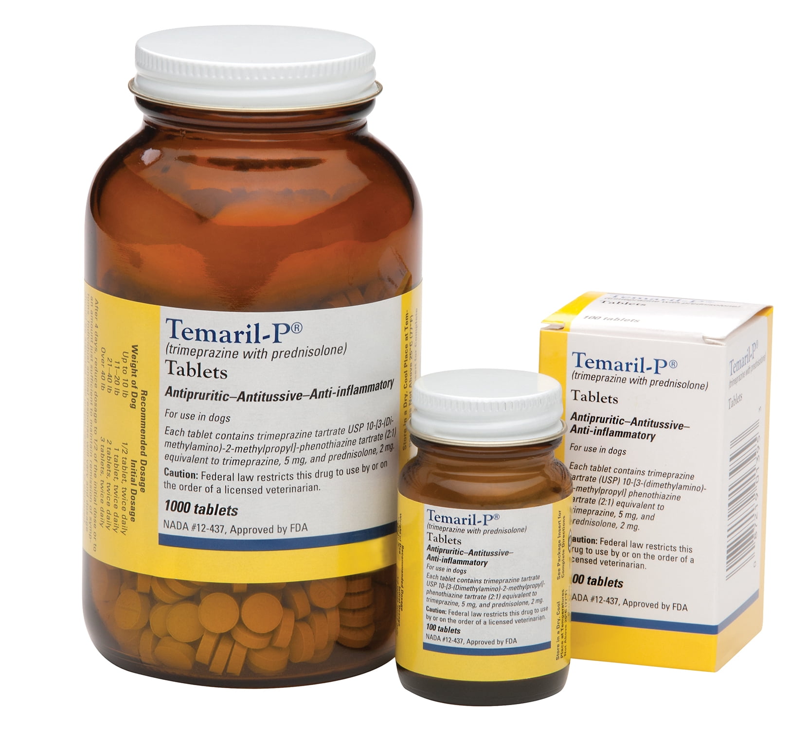 Temaril-P 5mg-2mg (trimeprazine with prednisolone) Tablet