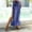 Blue, variant on YHAJDS Women Beach Cover Ups Solid Color High Waist Sheer Cut Out Side Slit Mesh Ankle Length Summer Style