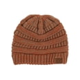 thumbnail image 1 of Gravity Threads Bonnet Doux en Tricot Marbré Bicolore, Orange Brûlé, 1 of 1