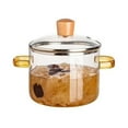 thumbnail image 1 of LUVCLS Olla de vidrio con tapa, cacerola de vidrio, olla de vidrio, olla de vidrio transparente con tapa, cacerolas, olla de vidrio resistente al calor de 1,5 l/50 oz para estufa, olla de vidrio de, 1 of 7