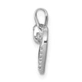 thumbnail image 4 of Finest Gold 14K White Gold 0.05 CTW Diamond Heart Pendant, 4 of 4