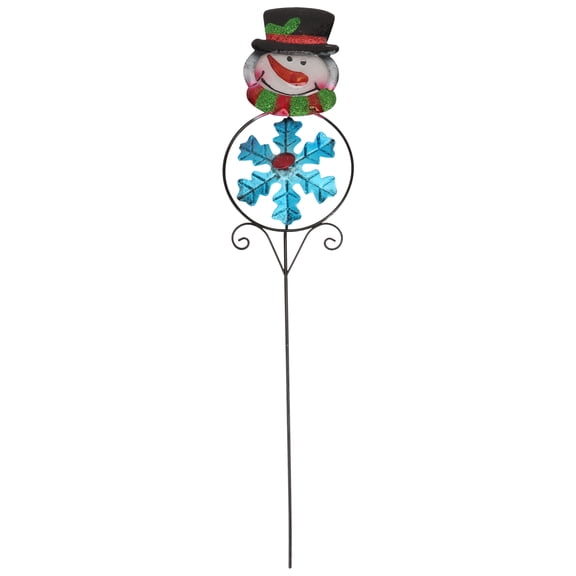 Guangmc Christmas Snowman Windmill Garden Stake Xmas Decor Outdoor Lawn Pinwheel Sign