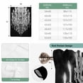 thumbnail image 6 of Crystal Chandelier Balloon Curtains for Bedroom/Front Door/Bathroom, Candle Abstract Luxury Modern Tie Up Curtains 63 Inch Length Light Filtering Kitchen Curtains Shades for Windows 46"x63", 6 of 8