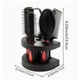 thumbnail image 2 of 5pcs Unisex Professional Hair Styling Set - Scalp Massage Brush, Detangling Brushes, Airbag Comb & Makeup Mirror for All Hair Types, 2 of 8