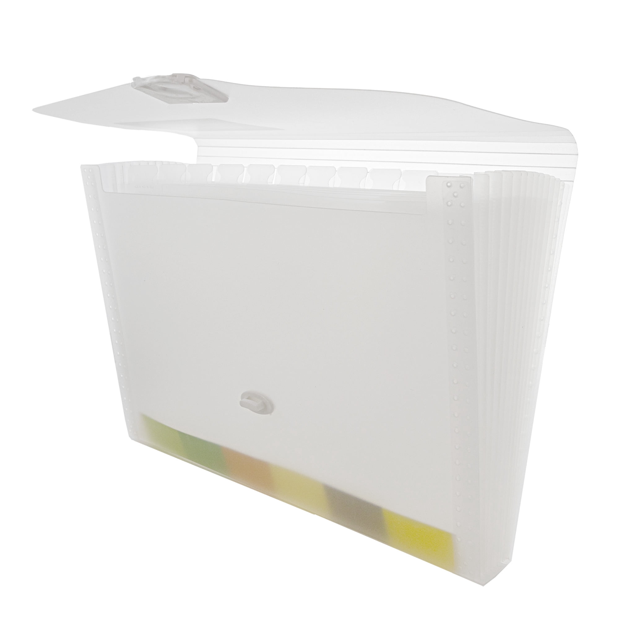 BAZIC Expanding File Folder 13 Pockets Color Tab, Document Envelopes, 2-Pack