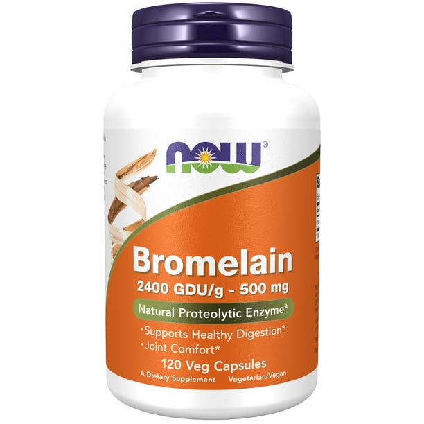NOW Supplements, Bromelain (Natural Proteolytic Enzyme) 2,400 GDU/g