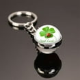 thumbnail image 1 of 1 llavero de trébol de la suerte con forma de trébol de cuatro hojas, colgante de bola de cristal, para el Día de San Patricio, regalo de Pascua, bolsa de regalo, regalo de cumpleaños, fiesta, colgant, 1 of 7