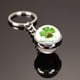 thumbnail image 1 of 1 llavero de trébol de la suerte con forma de trébol de cuatro hojas, colgante de bola de cristal, para el Día de San Patricio, regalo de Pascua, bolsa de regalo, regalo de cumpleaños, fiesta, colgant, 1 of 7