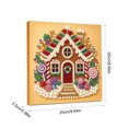 thumbnail image 3 of Fllostpr Christmas DIY Diamonds Painting Kit, House Structure Full Round Drill Rhinestone Art Set for Wall Living Room Bedroom,9.8", 3 of 6