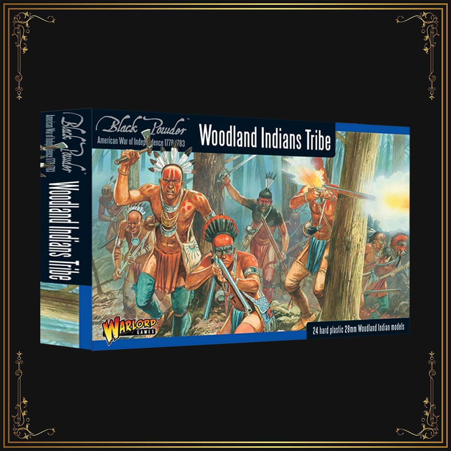Wargames Delivered Black Powder Woodland Indians Tribe 28mm