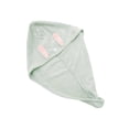 thumbnail image 5 of Unique Bargains 1pc Absorbent Cartoon Rabbit Ears-shaped Hair Towel 24.41"x 9.06" Green, 5 of 5