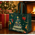 thumbnail image 5 of Kumdkd Christmas Bags, Large Reusable Non-Woven Holiday Tote, 1 Pack, 13" x 10", 5 of 5