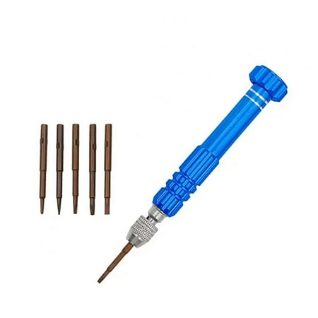

NIHOND 5 in 1 Precision Torx Screwdriver Cellphone Watch Mixed Tool Kit Aluminium Alloy Screwdriver