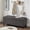 Dark Gray, variant on Upholstered Tufted Button Storage Bench, Linen Fabric Entry Bench with Spindle Wooden Legs, Bed Bench- Linen