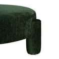 thumbnail image 4 of Christopher Knight Home 40" Round Large Accent Ottoman, Fully Upholstered Velvet with Tube Legs, Green, 4 of 9