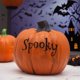 thumbnail image 4 of Hogar y cocina, Decoración del hogar, Adornos, Adorno de calabaza de resina para Halloween, Decoración de escritorio para jardín, Decoración de ambiente de terror para el hogar embrujado, Figura de re, 4 of 6