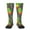 2 Black-2, variant on Cactus In Pots Print Contrast Color Stockings, Elastic Sports Socks Warm Socks Clothing Accessories, Adult Unisex