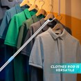 thumbnail image 4 of Raindrops Clothes Extension Pole Clothes Reaching Pole Plastic Adjustable Length for Wardrobe 1Set, 4 of 7