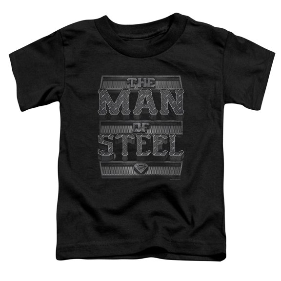 Superman - Steel Text - Toddler Short Sleeve Shirt - 3T