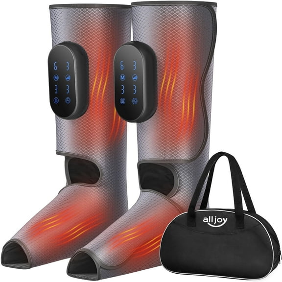 ALLJOY Cordless Foot and Leg Massagers Leg Air Compression Boots for Circulation and Pain Relief