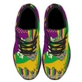 thumbnail image 2 of Louisiana Mardi Gras Masquerade Beads Mask Shoes Sneakers Black Size 10.5, 2 of 7