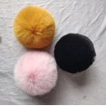 thumbnail image 3 of Pompón de piel de zorro Artificial suave Multicolor, pompones de poliéster para gorros de punto, sombreros y llaveros, accesorios de ropa de invierno, 3 of 4
