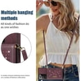 thumbnail image 3 of for Samsung Galaxy Note 20 Ultra 6.9" Crossbody Wallet Case for Women, Bling Glitter PU Leather Phone Case with RFID Blocking Card Holder Cover for Samsung Galaxy Note 20 Ultra SZ Red, 3 of 18