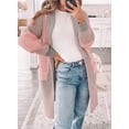 thumbnail image 4 of Eytino Womens Sweater Open Front Long Sleeve Knit Cardigan Sweaters Color Block Outwear Coats with Pockets S-2XL, 4 of 4
