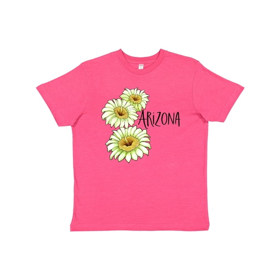 Inktastic Arizona Saguaro Cactus Flowers Youth T-Shirt