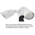 thumbnail image 7 of LEONLITE 20W Dusk to Dawn Two-head LED Outdoor Security Light for Patio, 3000K Warm White, White, 7 of 7