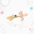 thumbnail image 3 of Bagues Animaux Marins pour Femmes Zircon Coloré Sterling, 3 of 5