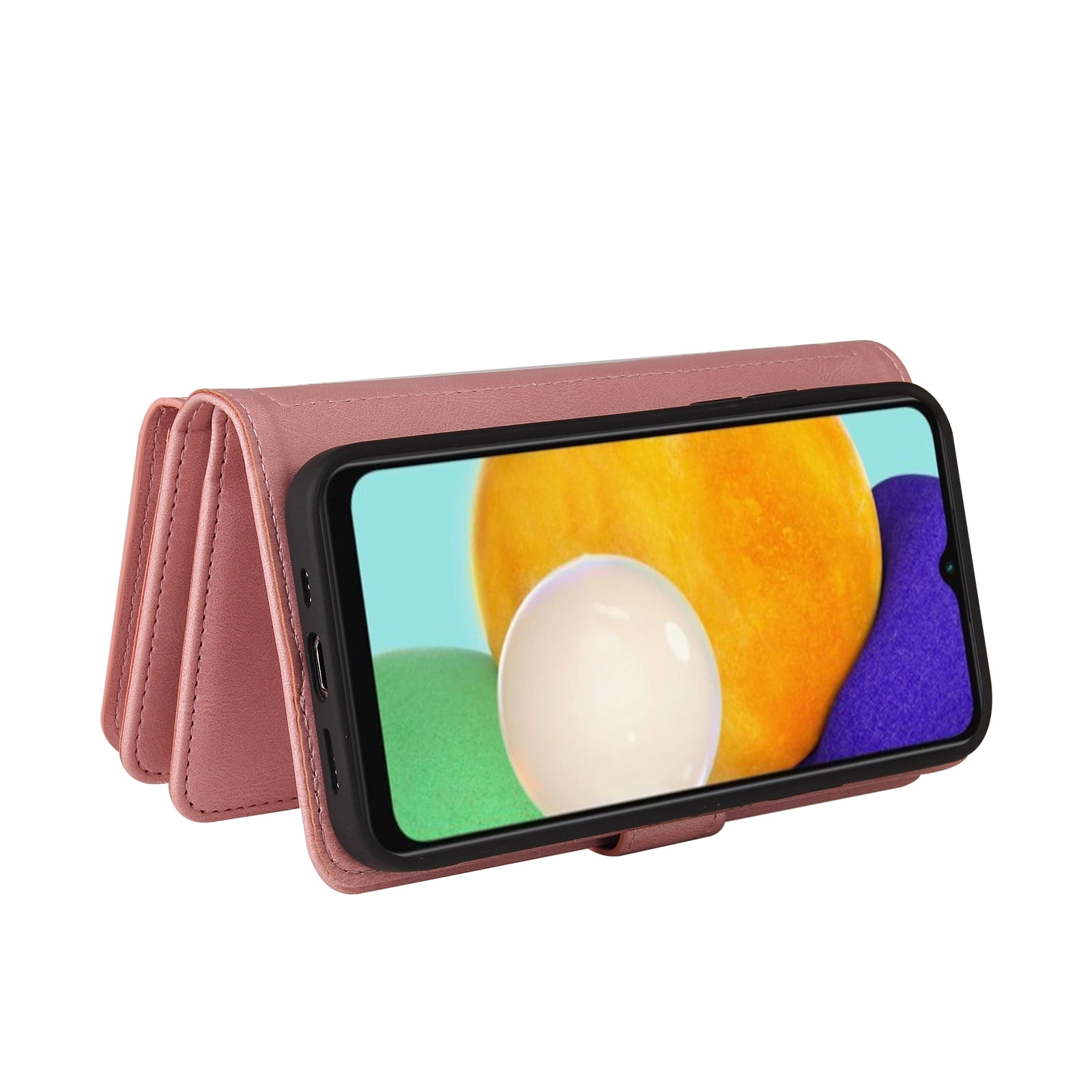 Wallet Case for Galaxy A42 5G, Magnetic Zipper Pouch Premium PU Leather with Kickstand Wallet Flip Shockproof Phone Case Wrist Strap Card Slots Holder Pocket Samsung Galaxy A42 5G,
Pink