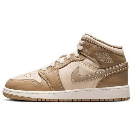 Big Kid's Jordan 1 Mid Legend LT Brown/Khaki-Phantom (HF4781 203) - 6