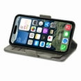 thumbnail image 3 of Dteck for iPhone 16E Wallet Case, Magnetic PU Leather Flip Folio Case with Card Holders RFID Blocking Kickstand Shockproof TPU Inner Shell Phone Case, Gray, 3 of 4