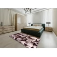 thumbnail image 4 of Ahgly Company Indoor Square Abstract Red Abstract Area Rugs, 6' Square, 4 of 6