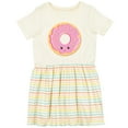 thumbnail image 3 of Inktastic Light Pink Donut Girls Toddler Dress, 3 of 5