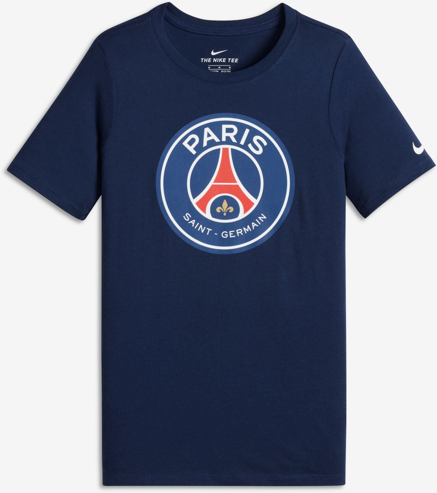 Nike Youth Paris Saint-Germain Navy Crest T-Shirt - Walmart.com ...