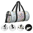 Easygdp Vintage Rose Travel Duffle Bag,Carry on Bag Travel Bags Gym Bag