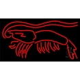 thumbnail image 1 of Shrimp LED Neon Sign 13" Tall x 24" Wide - inches Black Square Cut Acrylic Backing, with Dimmer - Premium built indoor Sign for Club, Home décor, Event, Workshop, Storefront., 1 of 7