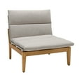 thumbnail image 2 of Arno Outdoor 5 Piece Teak Wood Seating Set in Beige Olefin, 2 of 5